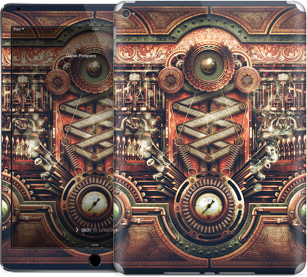 Steampunk Motherboard iPad Skin