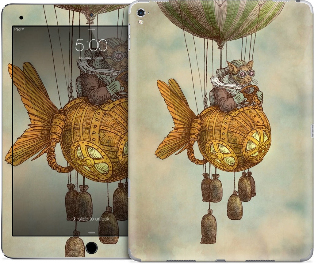 Around The World In A GoldfishFlyer iPad Skin