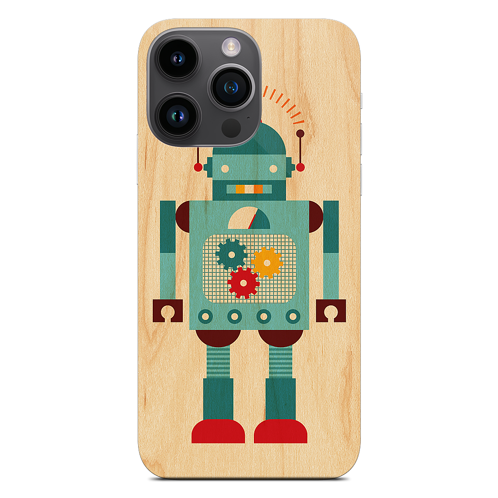 Blue Robot iPhone Skin