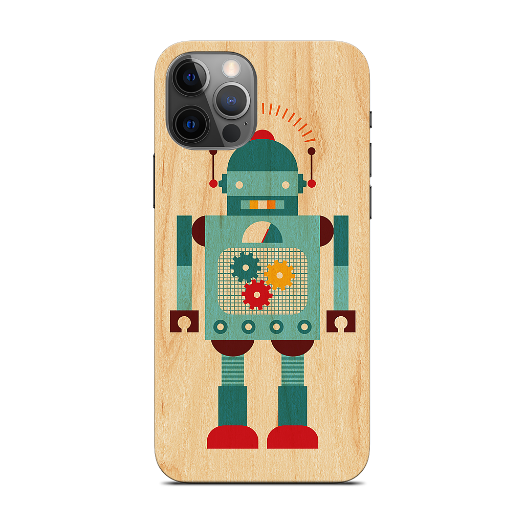 Blue Robot iPhone Skin