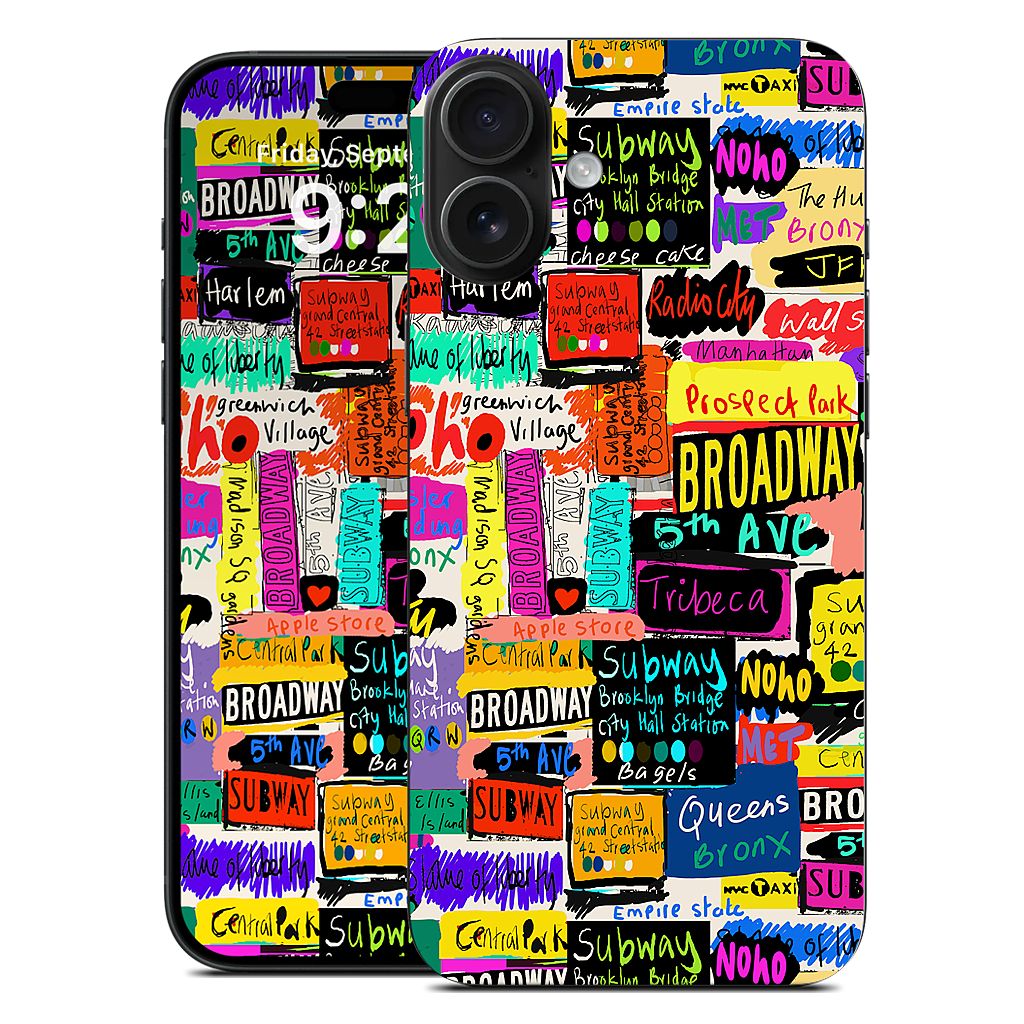 NYC Words iPhone Skin