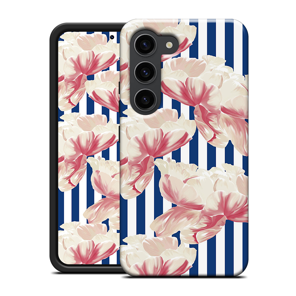 Stripe Floral Samsung Case