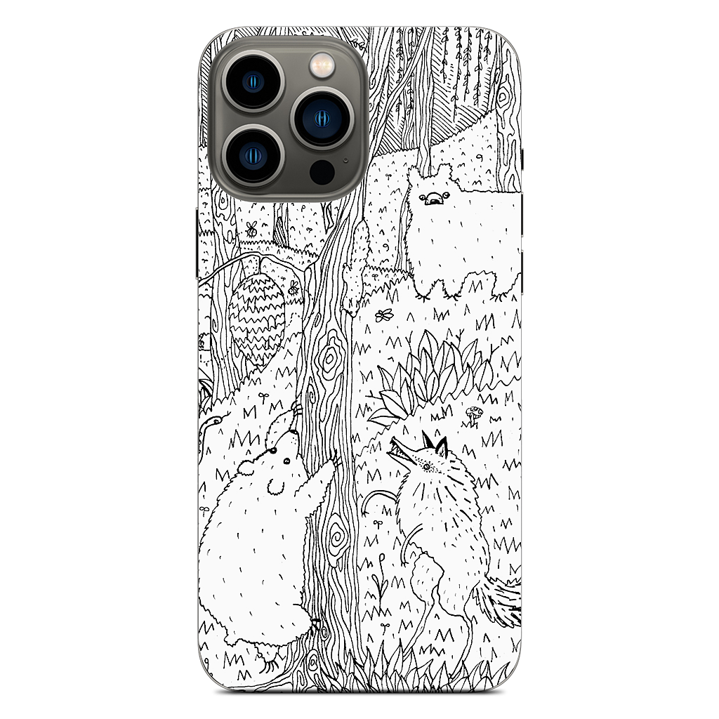 Diurnal Animals of the Forest iPhone Skin