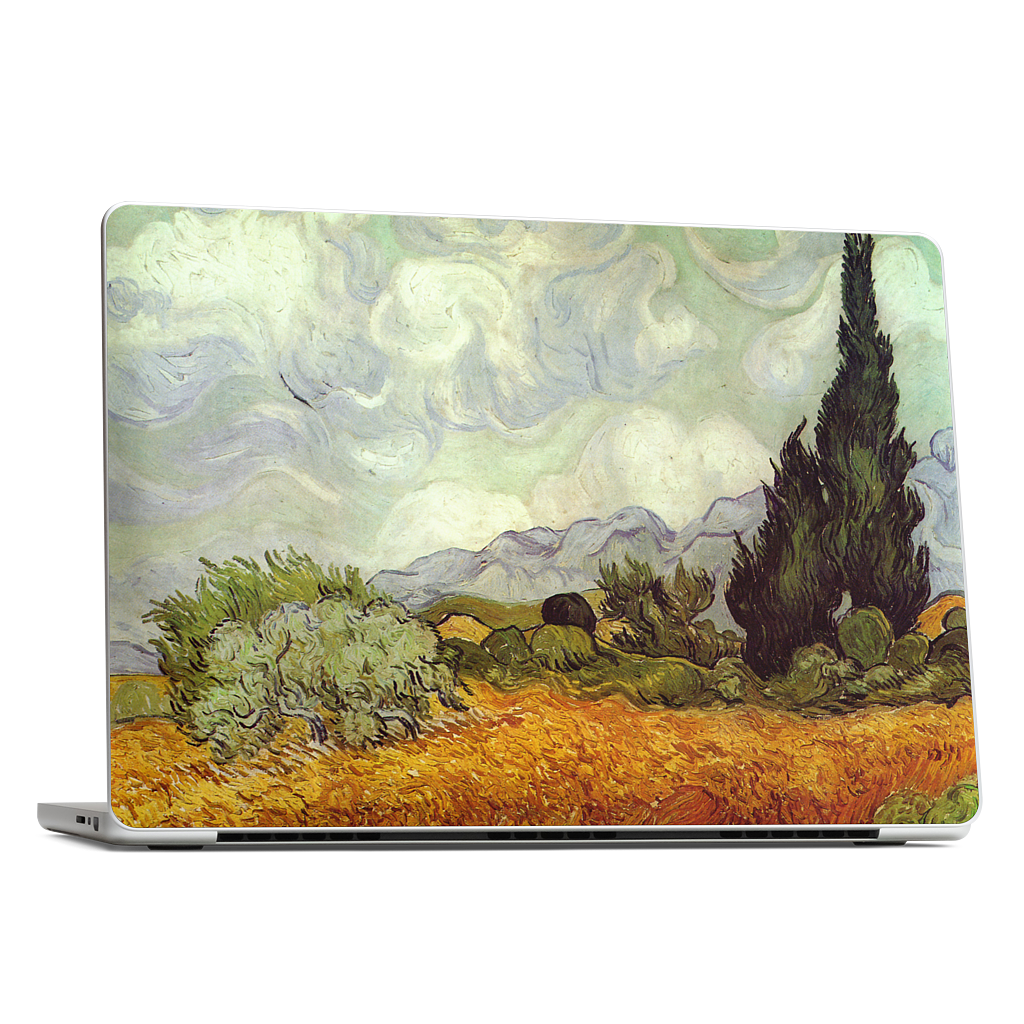 A Wheatfield with Cypresses MacBook Skin