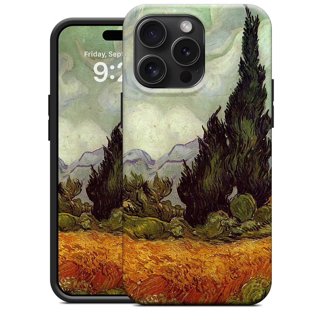 A Wheatfield with Cypresses iPhone Case