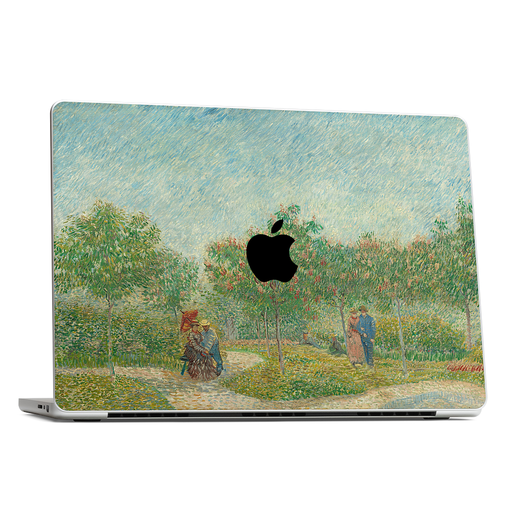 Garden with Courting Couples MacBook Skin