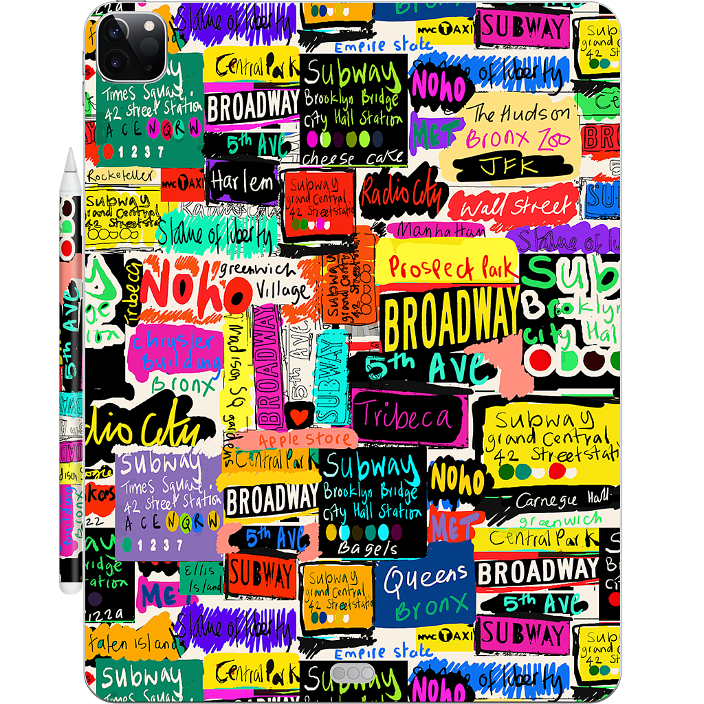 NYC Words iPad Skin