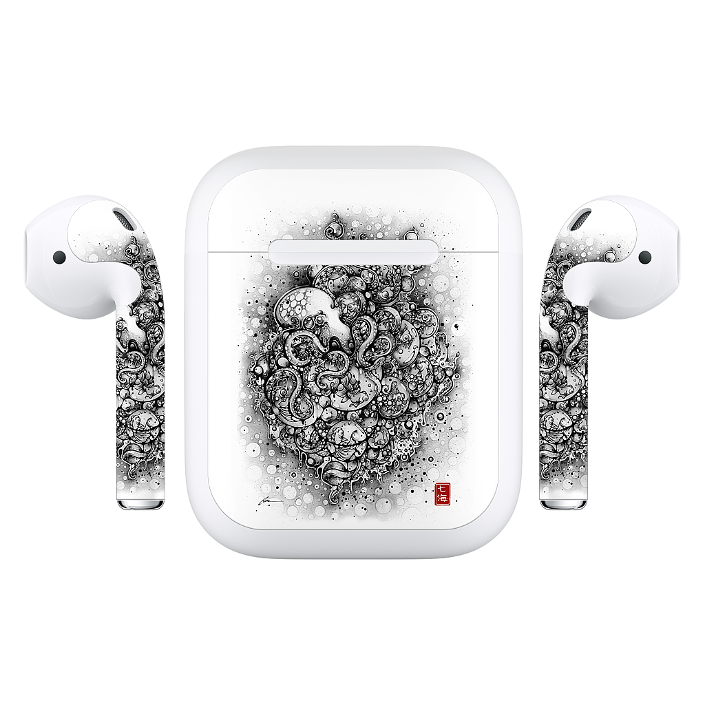 A Curious Embrace AirPods