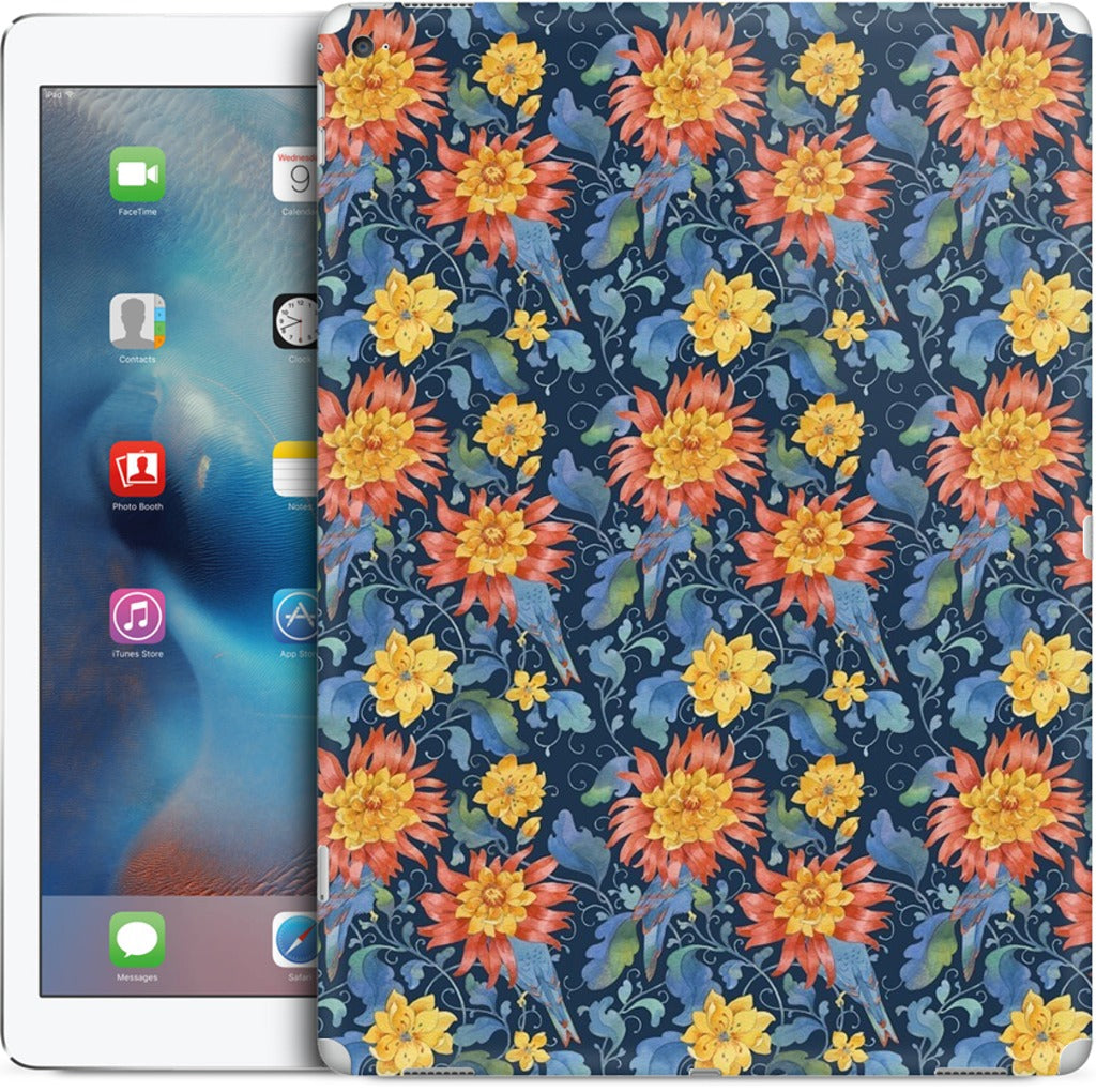 Blue Bird Pattern iPad Skin