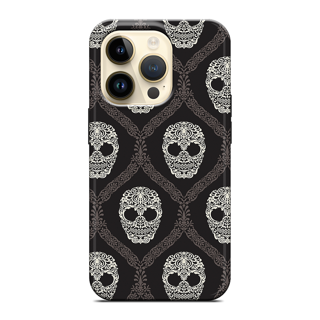 Skull Damask iPhone Case