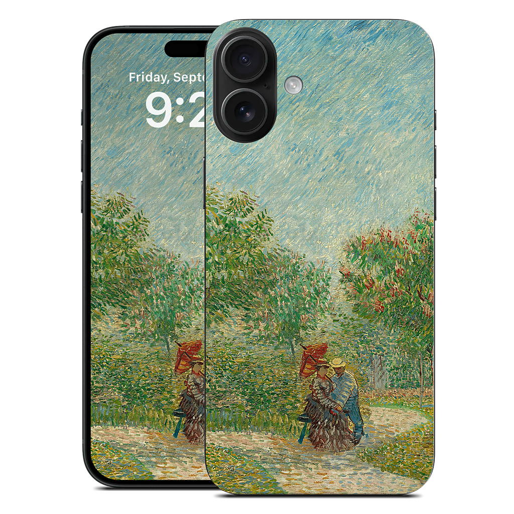 Garden with Courting Couples iPhone Skin