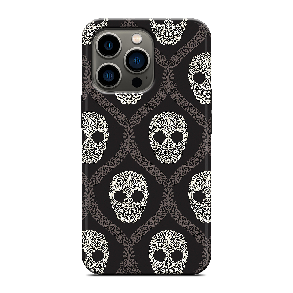 Skull Damask iPhone Case