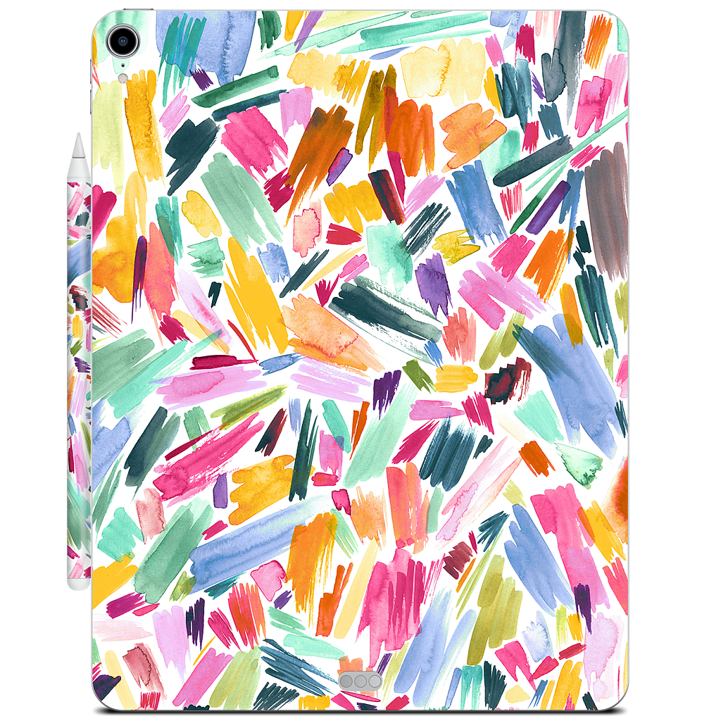 Colorful Abstract Strokes iPad Skin