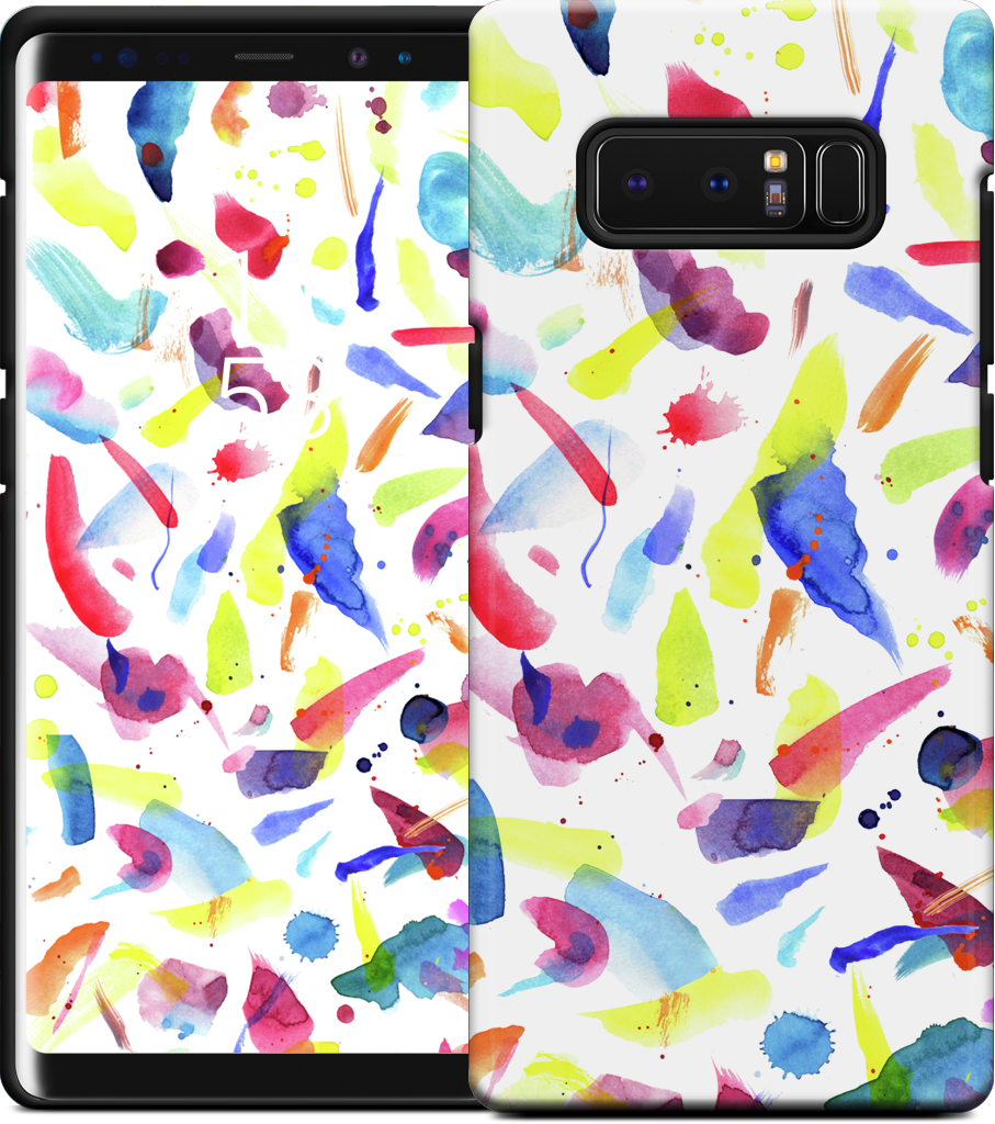 Watercolor Summer Brushstrokes Samsung Case