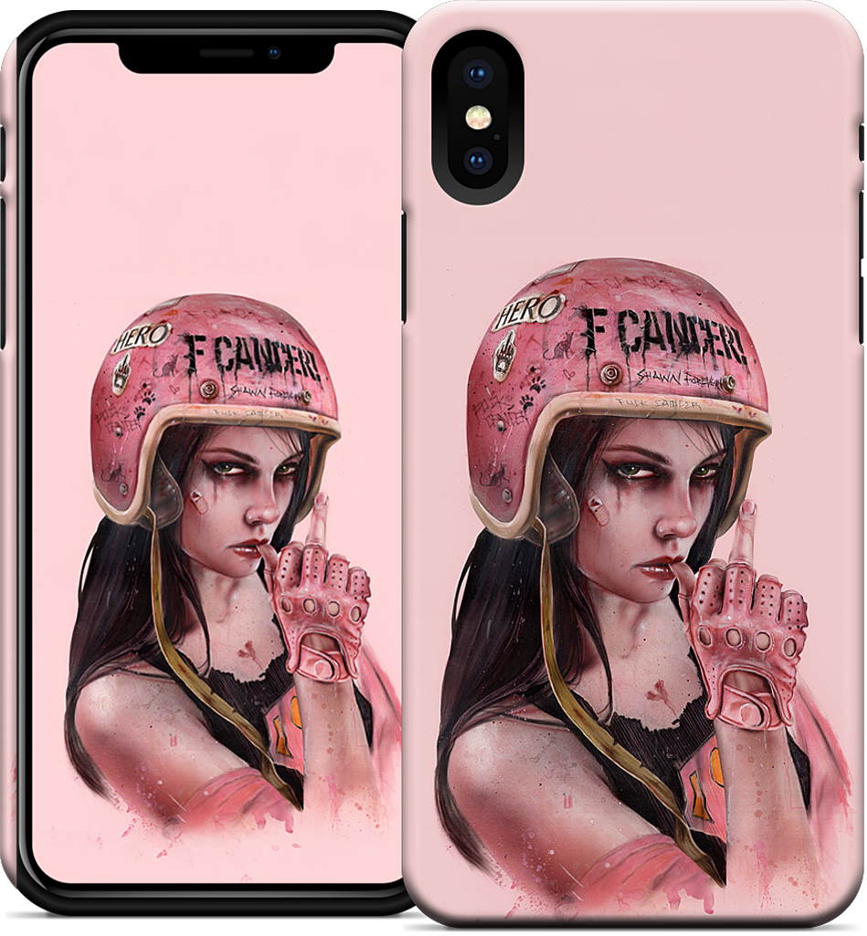 F Cancer iPhone Case