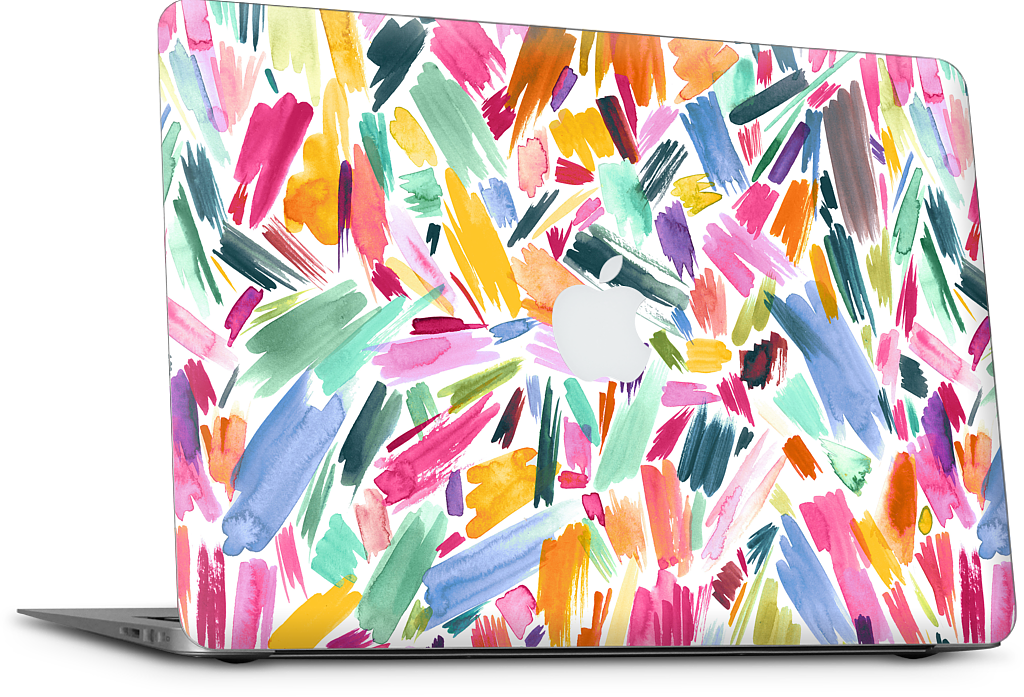 Colorful Abstract Strokes MacBook Skin