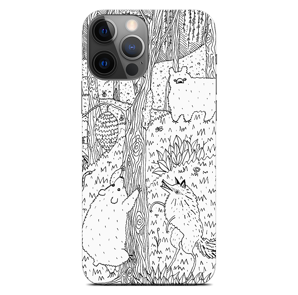 Diurnal Animals of the Forest iPhone Skin