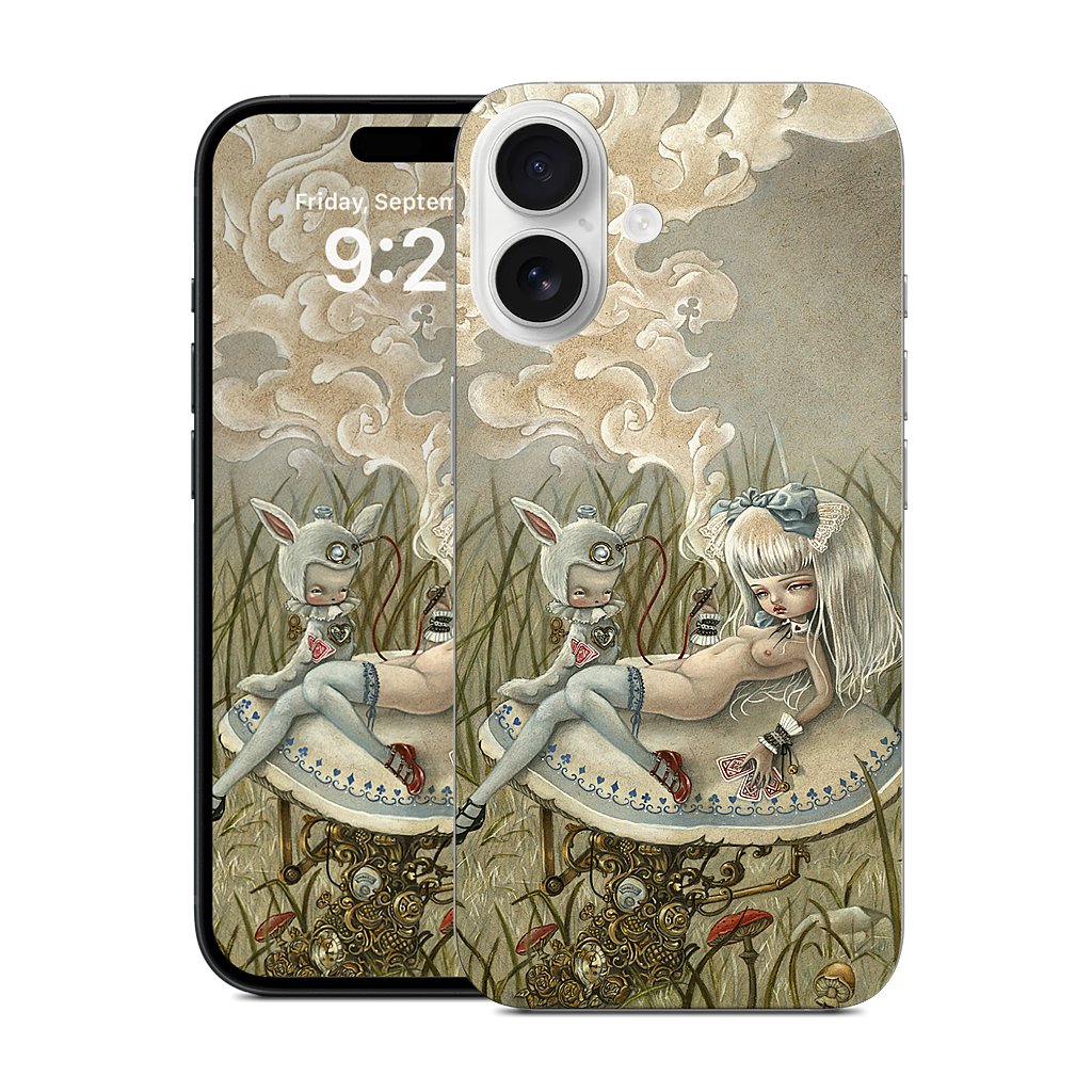 Alice and the Caterpillar iPhone Skin