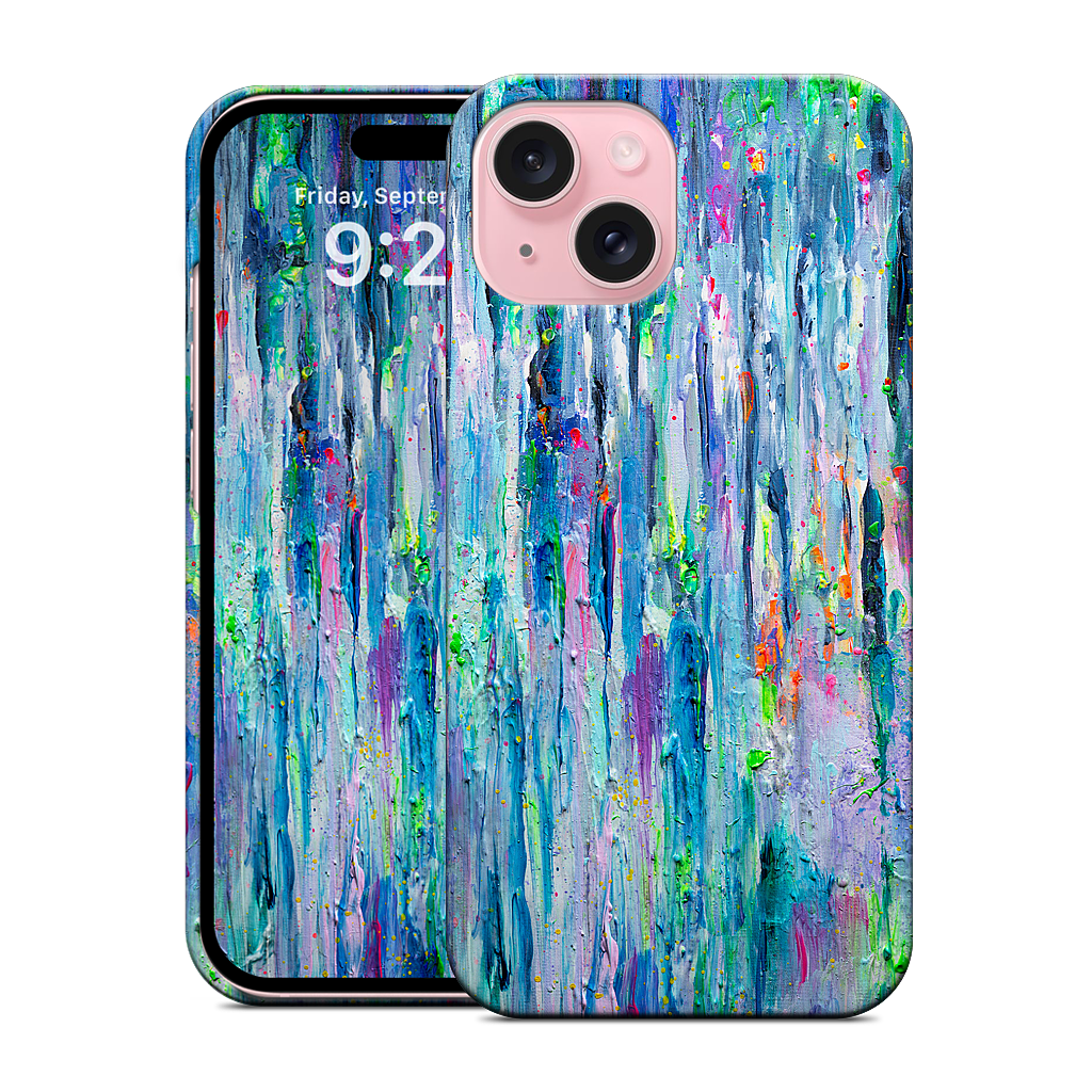 Silver Rain iPhone Case