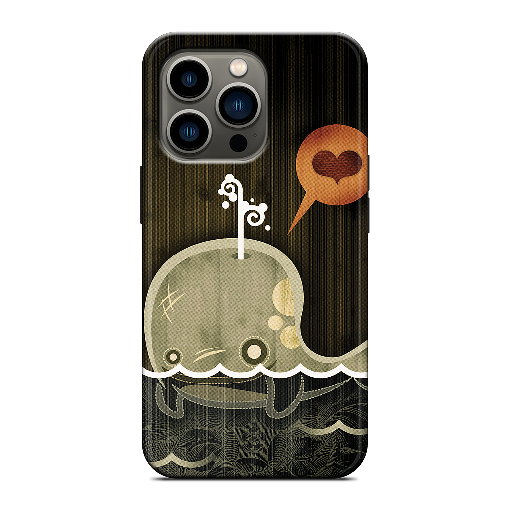 The Enamored Whale iPhone Case