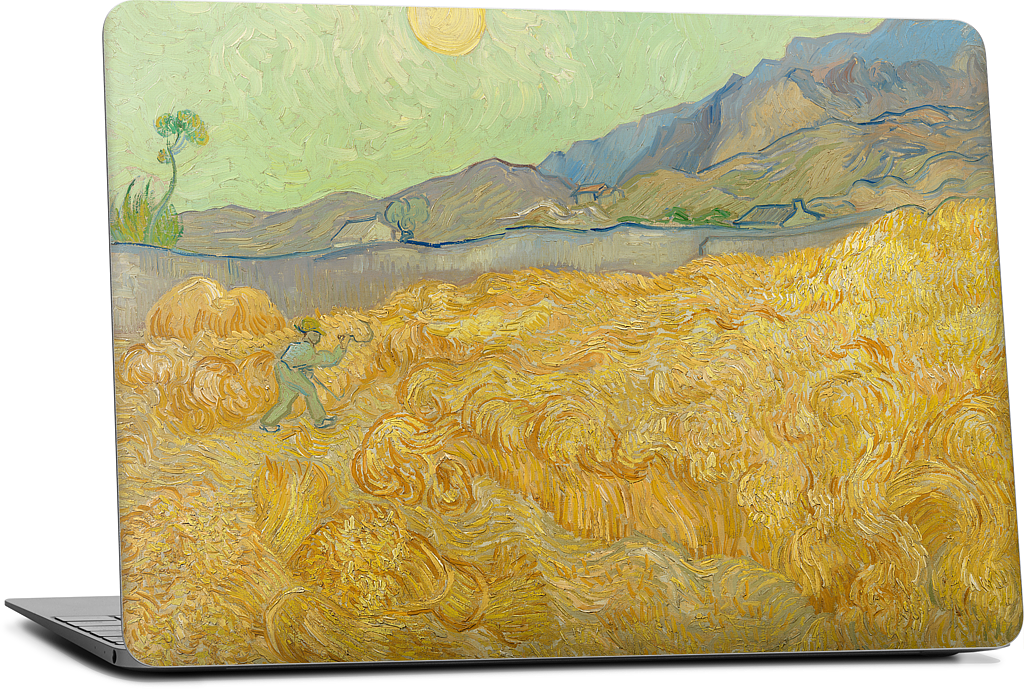 Wheatfield with a Reaper MacBook Skin