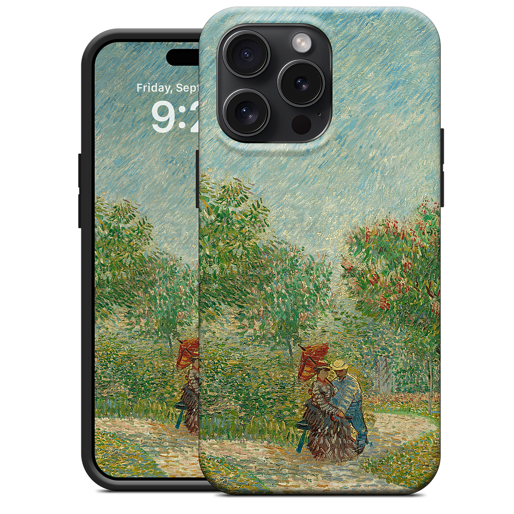 Garden with Courting Couples iPhone Case