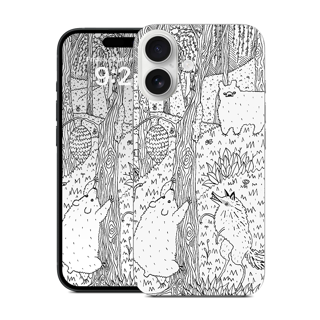 Diurnal Animals of the Forest iPhone Skin