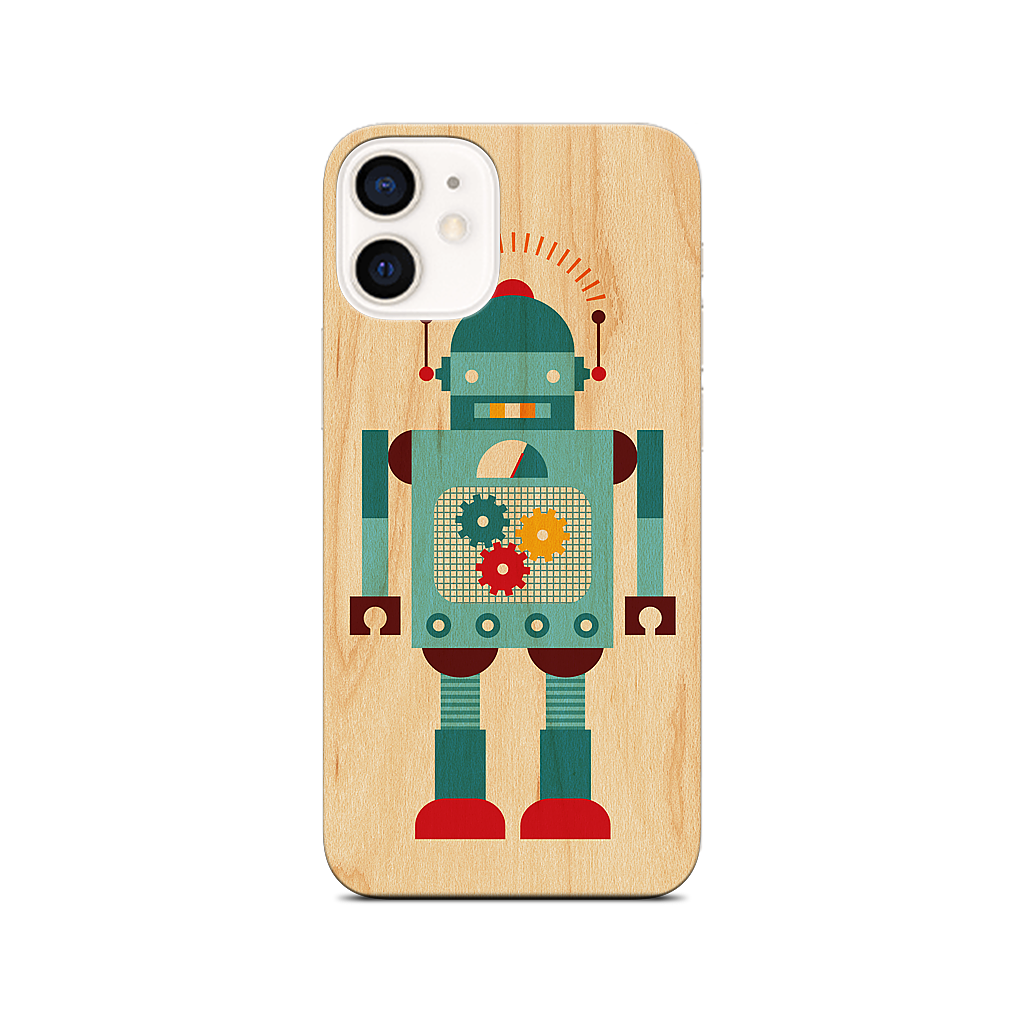 Blue Robot iPhone Skin