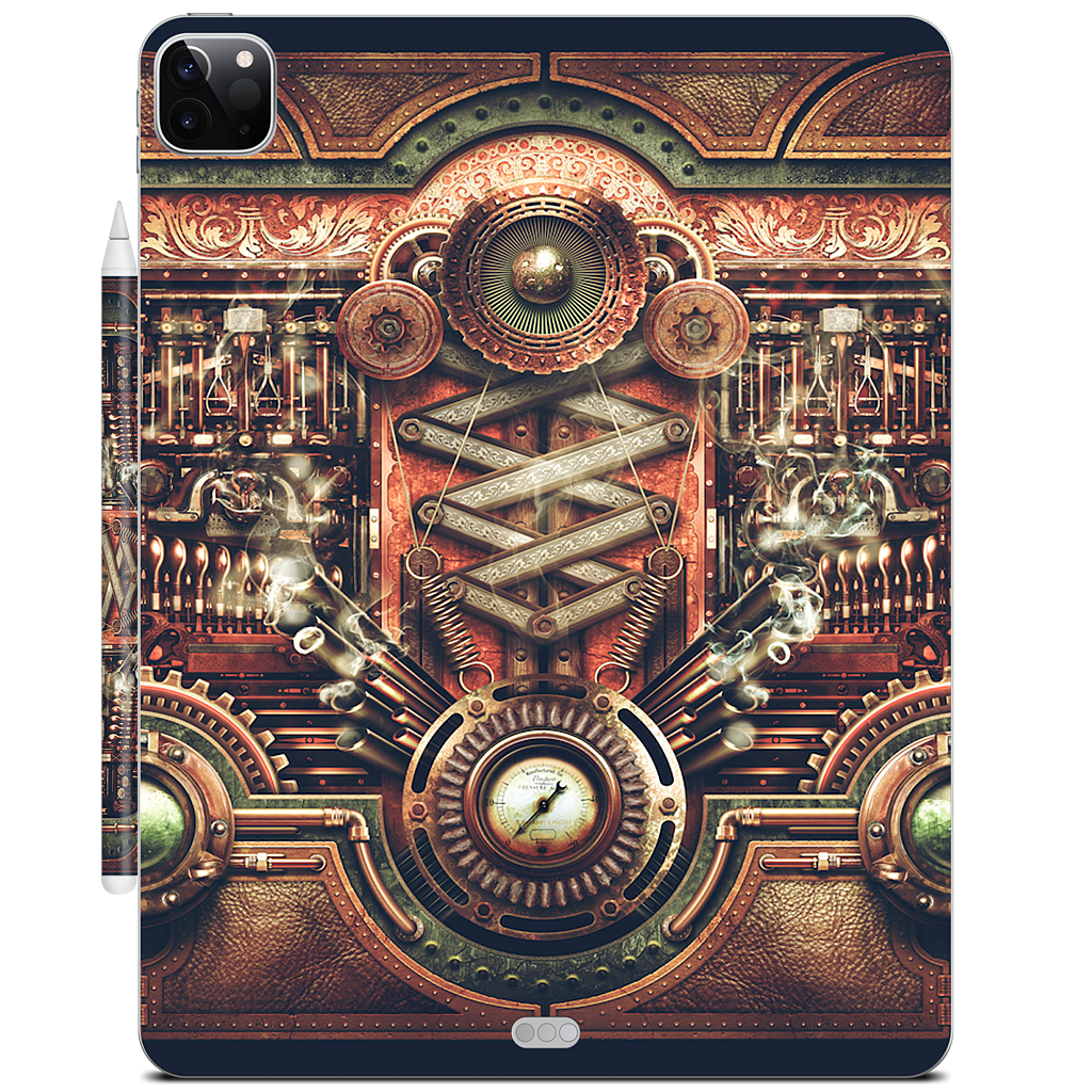 Steampunk Motherboard iPad Skin