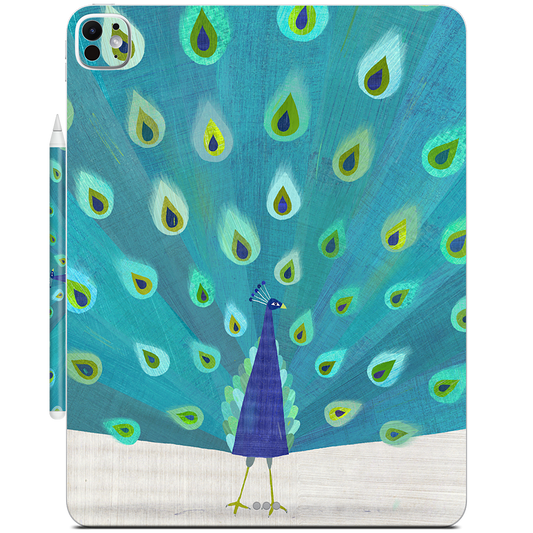 Patterned Peacock iPad Skin