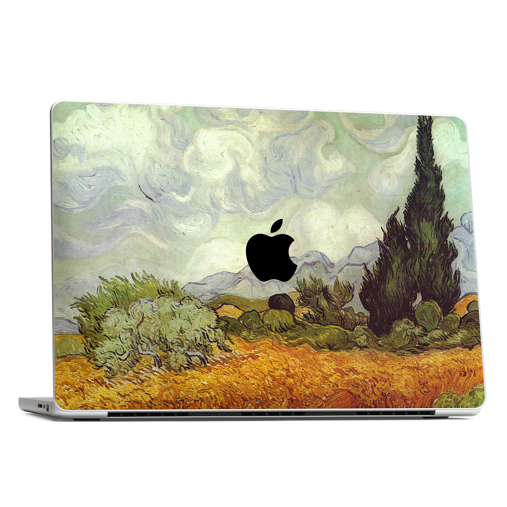 A Wheatfield with Cypresses MacBook Skin