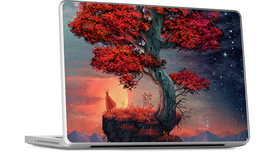 Light & Dark in Equal Parts MacBook Skin