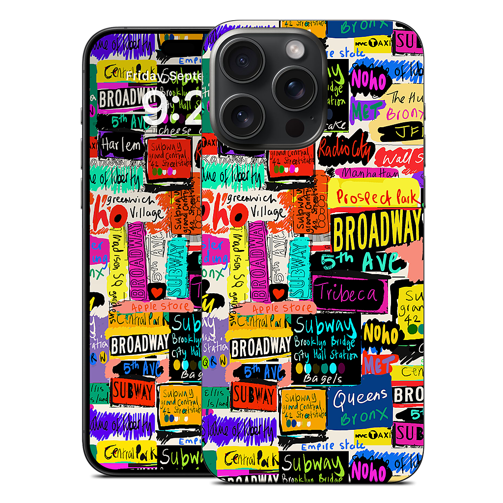 NYC Words iPhone Skin