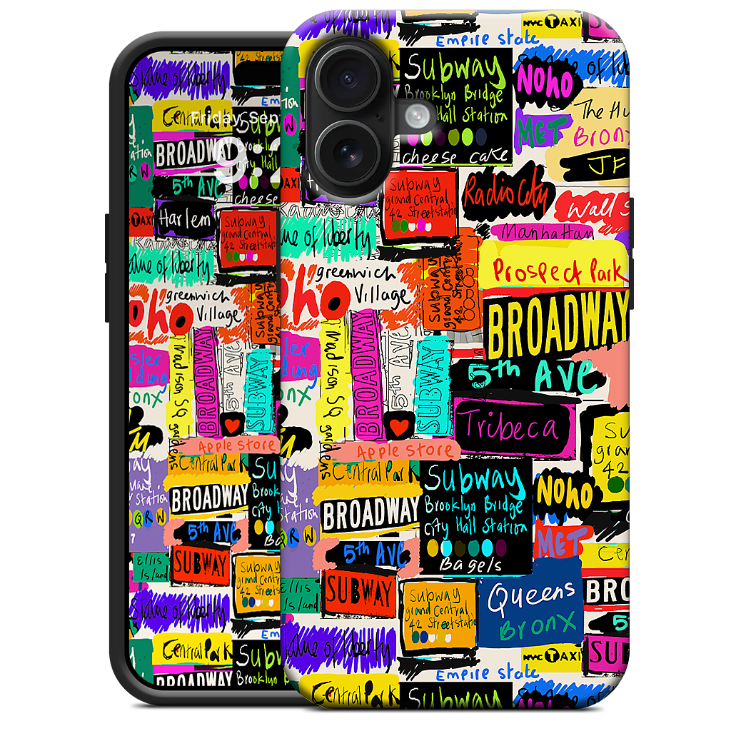 NYC Words iPhone Case