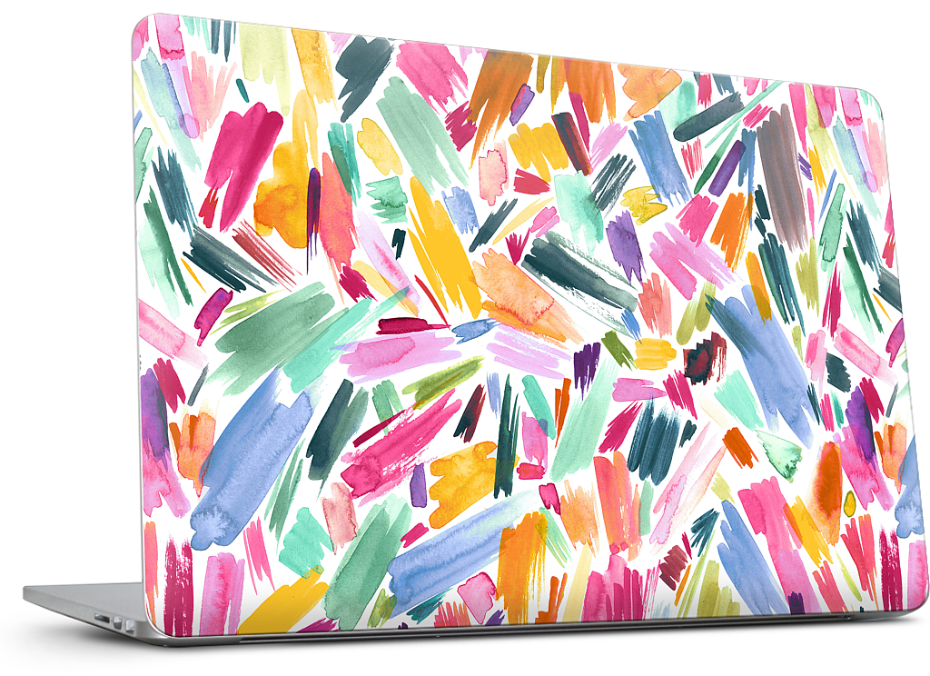 Colorful Abstract Strokes MacBook Skin