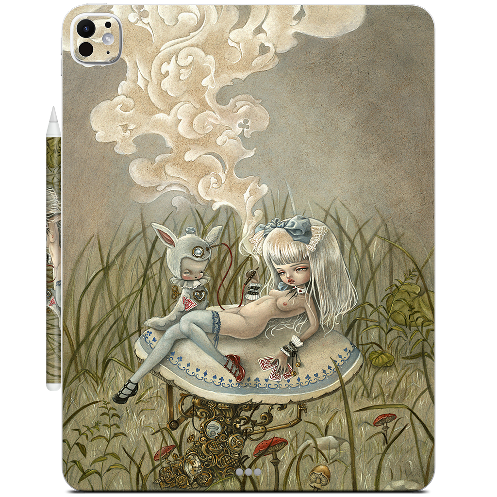 Alice and the Caterpillar iPad Skin