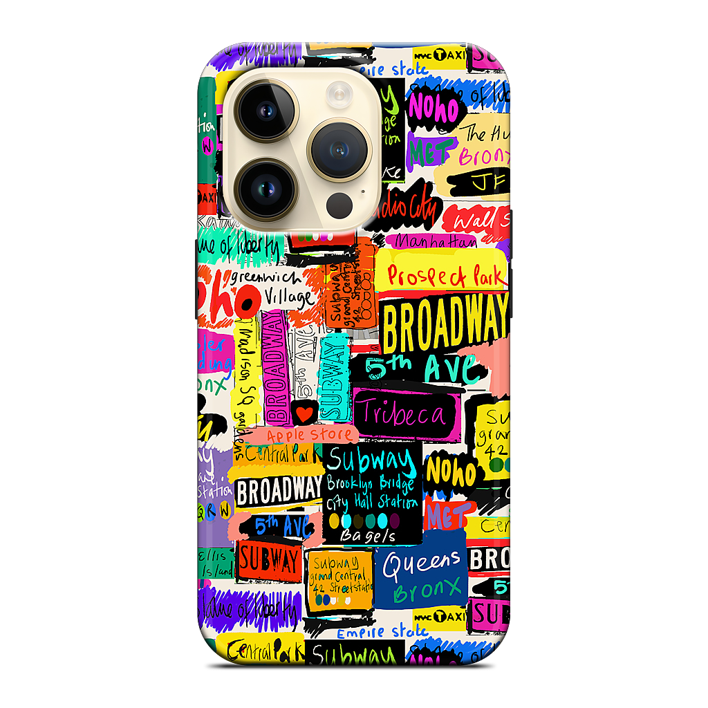 NYC Words iPhone Case