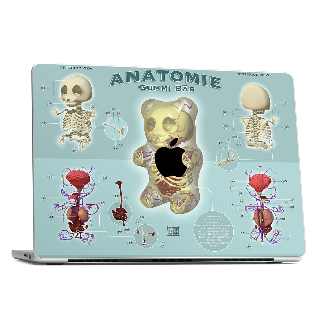 Gummi Anatomie MacBook Skin