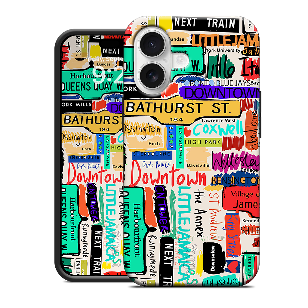 Toronto words iPhone Case