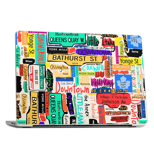 Toronto words MacBook Skin