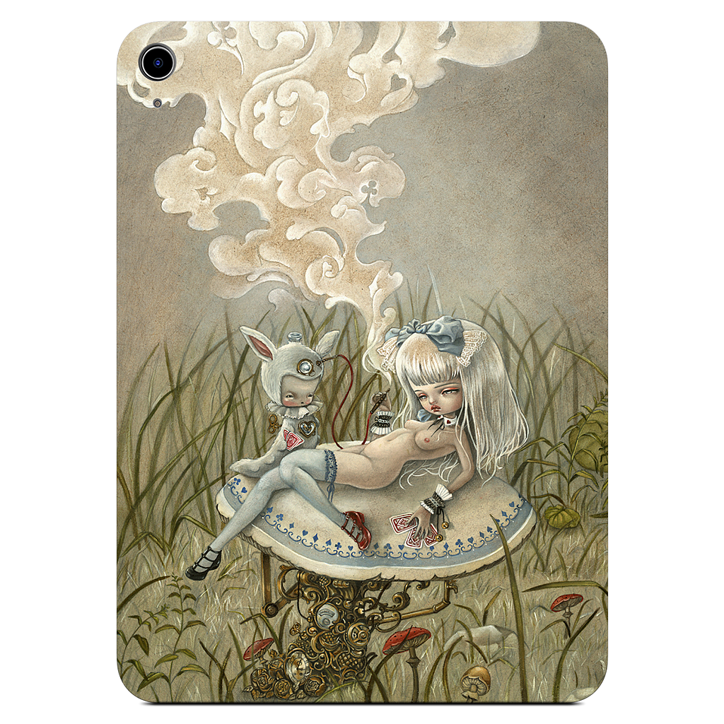 Alice and the Caterpillar iPad Skin