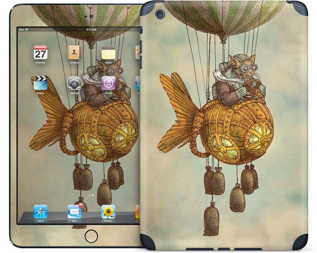 Around The World In A GoldfishFlyer iPad Skin