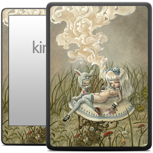 Alice and the Caterpillar Kindle Skin