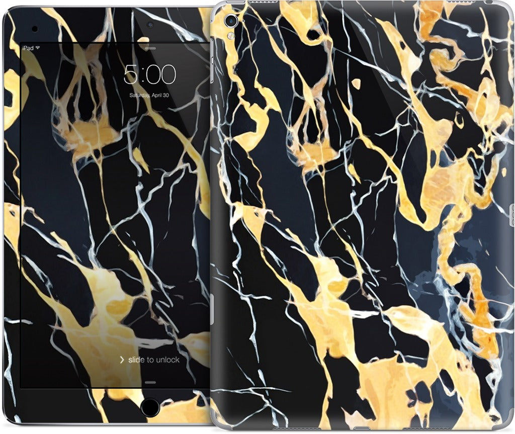 Black Marble iPad Skin