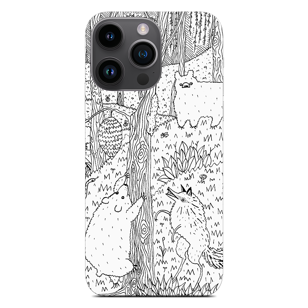 Diurnal Animals of the Forest iPhone Skin