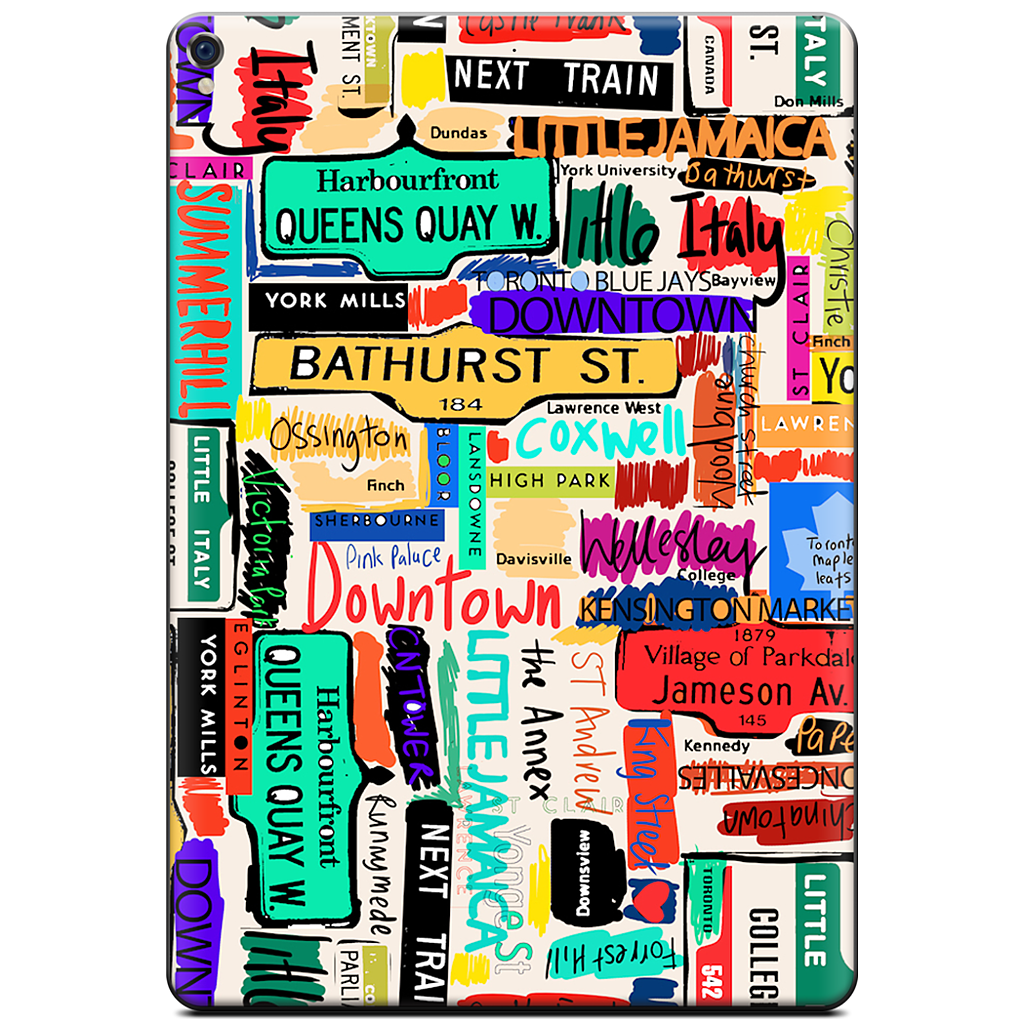 Toronto words iPad Skin