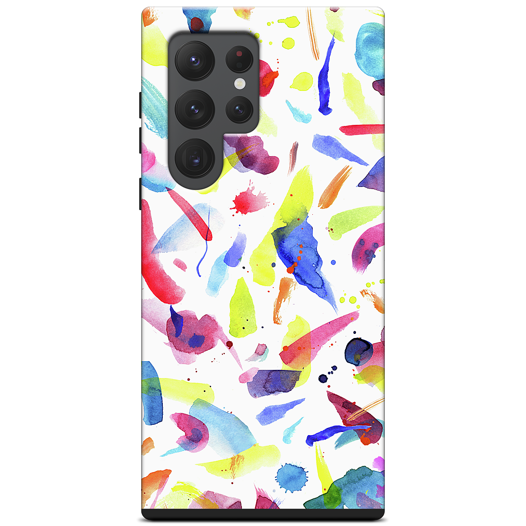 Watercolor Summer Brushstrokes Samsung Case