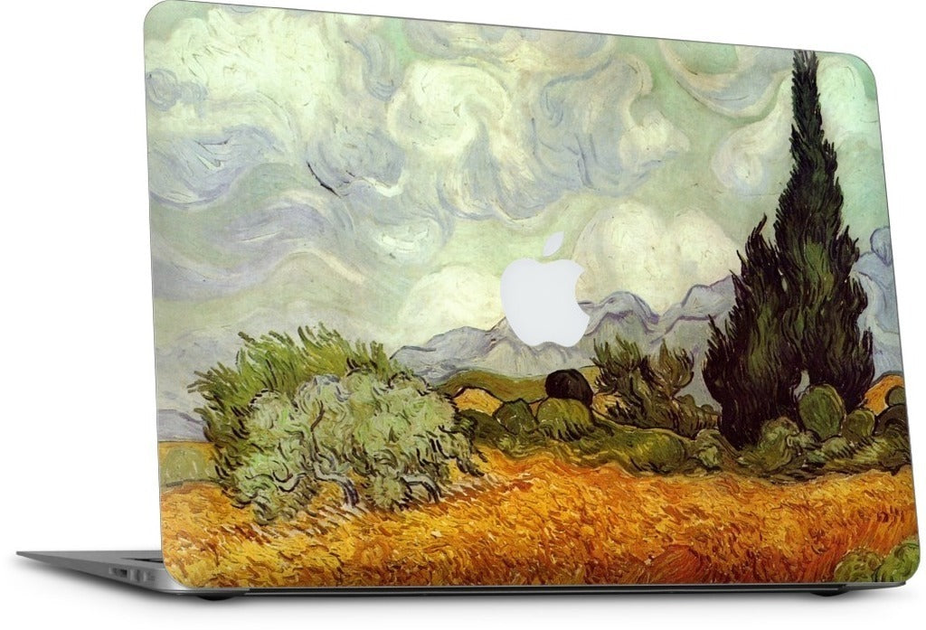 A Wheatfield with Cypresses MacBook Skin