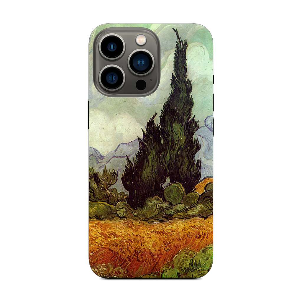 A Wheatfield with Cypresses iPhone Skin