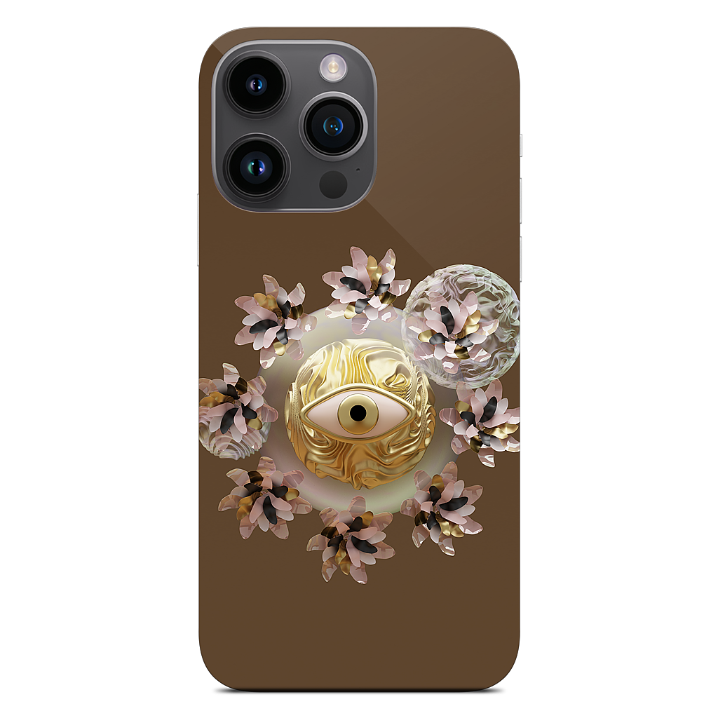 Golden Flowers iPhone Skin